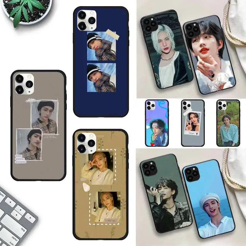 

Stray kids hwang hyunjin Phone Case For iPhone 13 11 8 7 6 6S Plus X XS MAX 5 5S SE 2020 XR 11 pro Funda capa