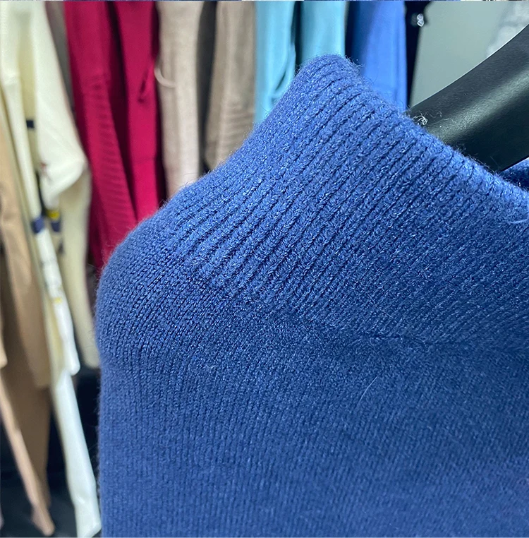 

CBAFU winter turtleneck knitted sweater women pullovers pockets wide legs pants 2 piece set loose tracksuit female outfits M109