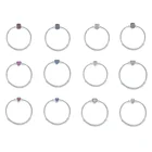 Браслеты из стерлингового серебра 925 пробы с круглой квадратной пряжкой в форме сердца, браслеты-цепочки в виде змеи, красного, розового, синего цветов, подходят для оригинальных шармов, бусины