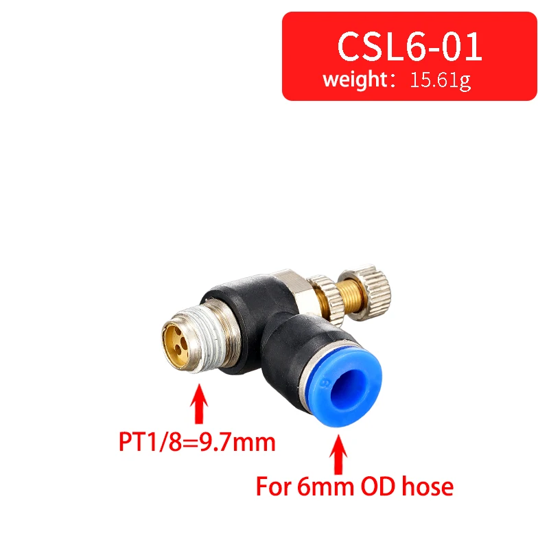 

Коннектор для пневматическое быстрое соединение SL 4 6 8 10 12 мм M5, 1/8, 1/4, 3/8, 1/2 дюйма, клапан акселератора для регулировки скорости воздуха