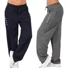 Новинка 2022, женские летние прямые свободные повседневные брюки, модные женские брюки для фитнеса, спортивные брюки, джоггеры 5XL