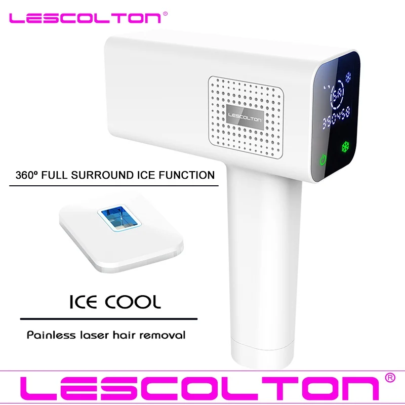 

Lescolton 4 IN 1 ICE Cool Laser Hair Removal Device Permanent IPL Photoepilator Electric Pulsed Light Epilator For Women