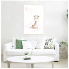 Для маленьких девочек Nursey новорожденного рождения статистику, розового цвета, для нанесения название холст картина, печатный плакат Настенные картины Декор для дома