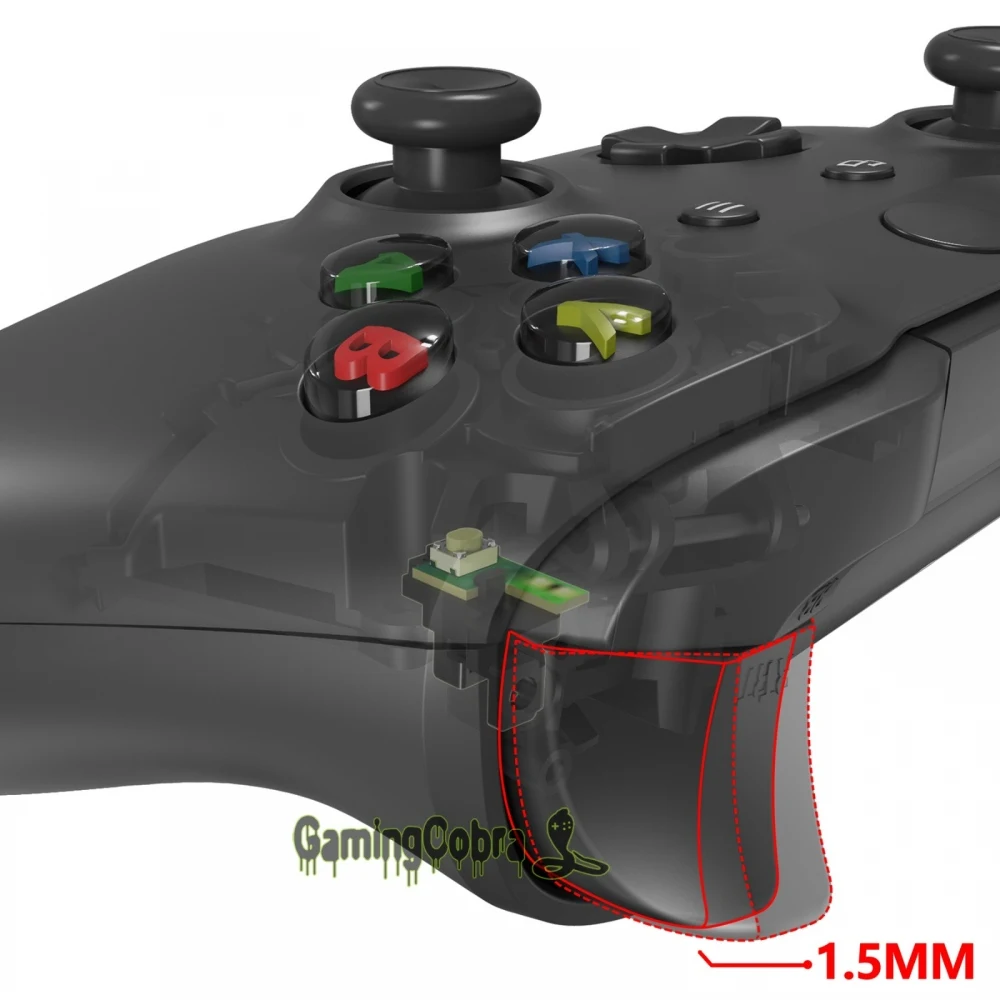

Clicky Hair Trigger Kit Custom Flashshot Trigger Stop Flex Cable Shoulder Buttons for Xbox Series X/S Controller Model 1914
