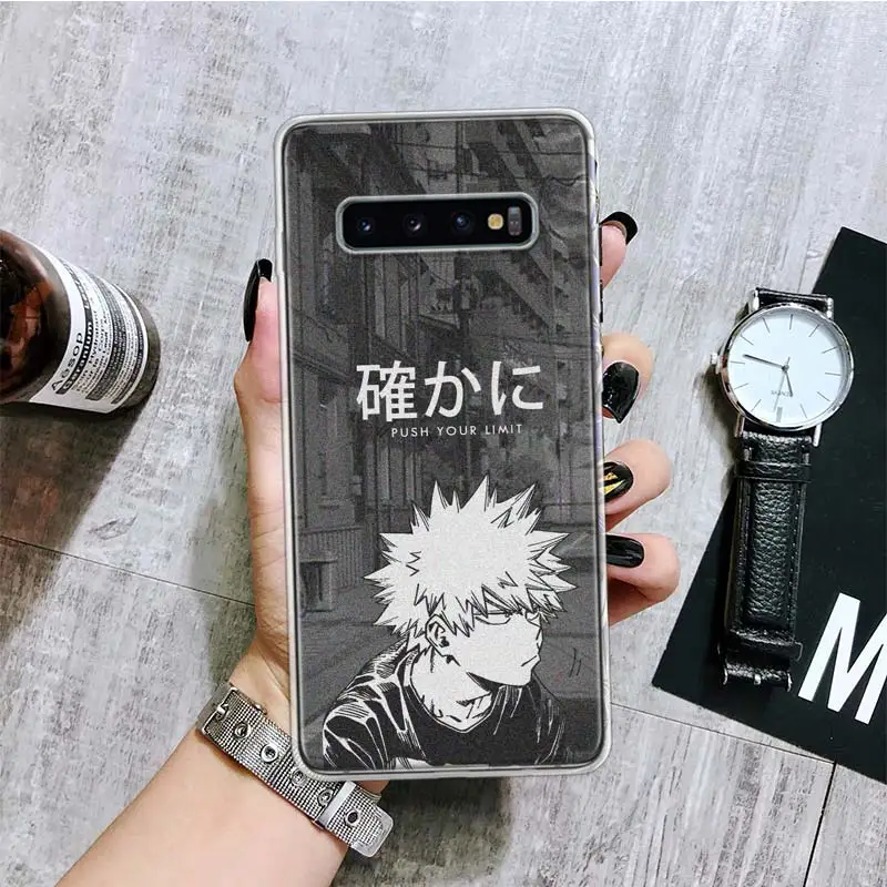 Чехол моя геройская Академия Bakugou Katsuki для телефона Samsung Galaxy A50 A70 A40 A30 A20S A10 Note 20 Ultra