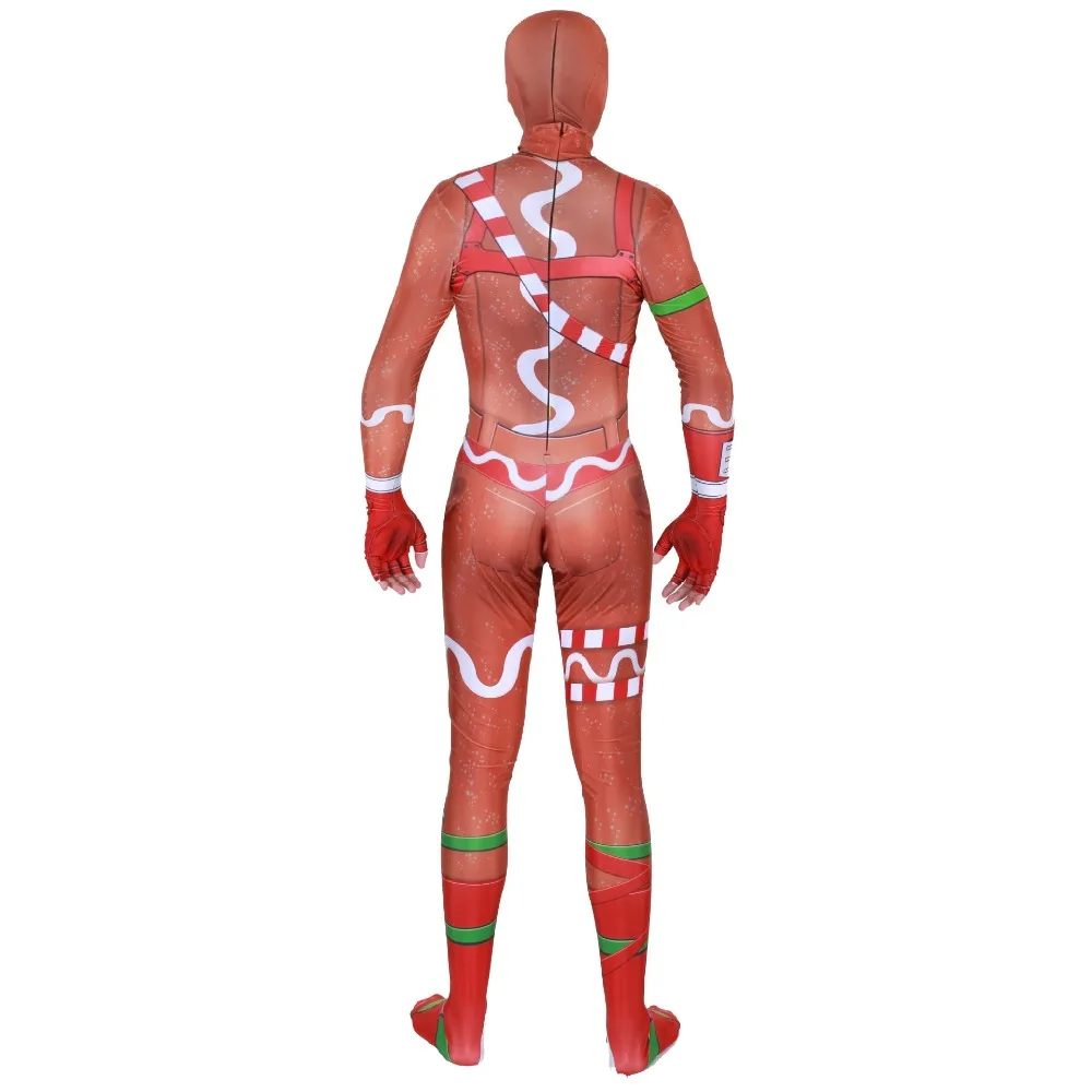 Gingerbread Man Cosplay Costume Party Halloween Christmas for adult and Kids Brithday Gift Fancy Jumpsuits Mask | Тематическая