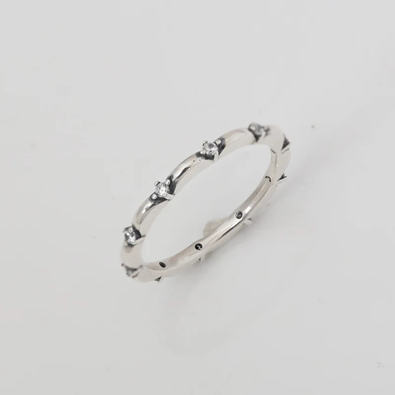 

Fashion Accessories 925 Sterling Silver Delicate Flower Petals Band Ring DIY Jewelry Making Ring For Women Fit Pandora