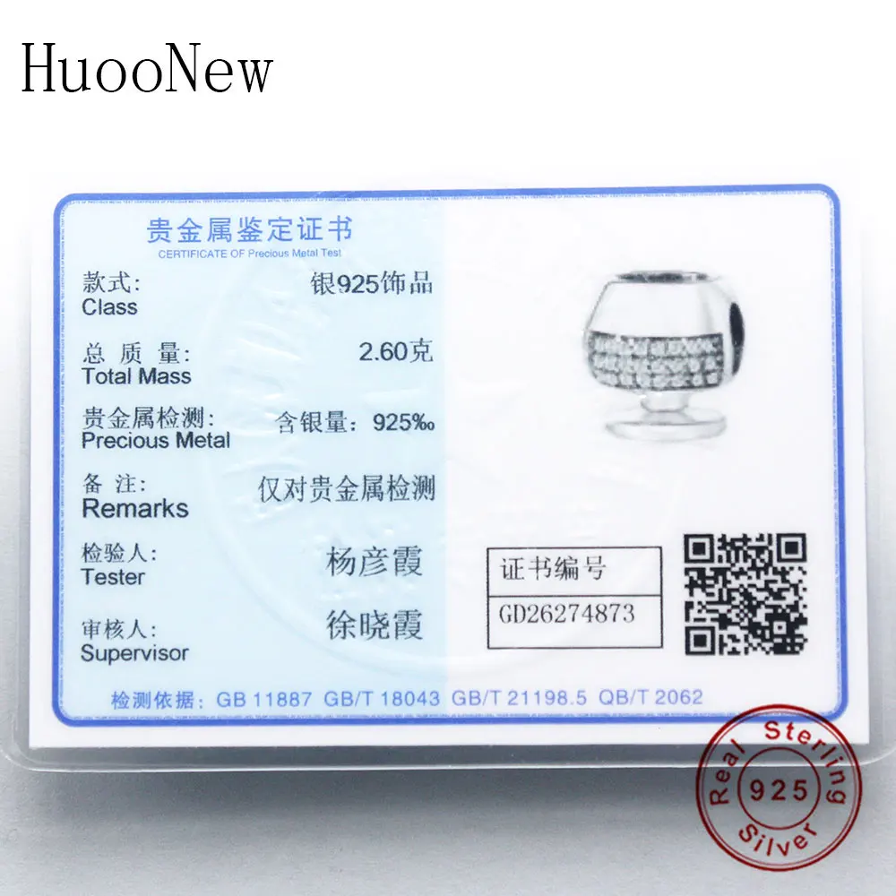 

HuooNew Fit Original Pandora Charms Bracelet Bangle 925 Sterling Silver Coffee Wine Drinking Cup CZ Crystal Bead Making Berloque