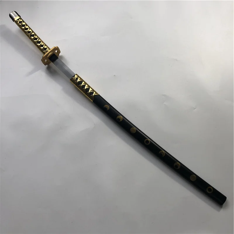 Buy 1:1 Cosplay Anime Wooden Sword Weapon Mikazuki Munechika Wood Ninja Knife Samurai Prop Toys for teens 100cm on