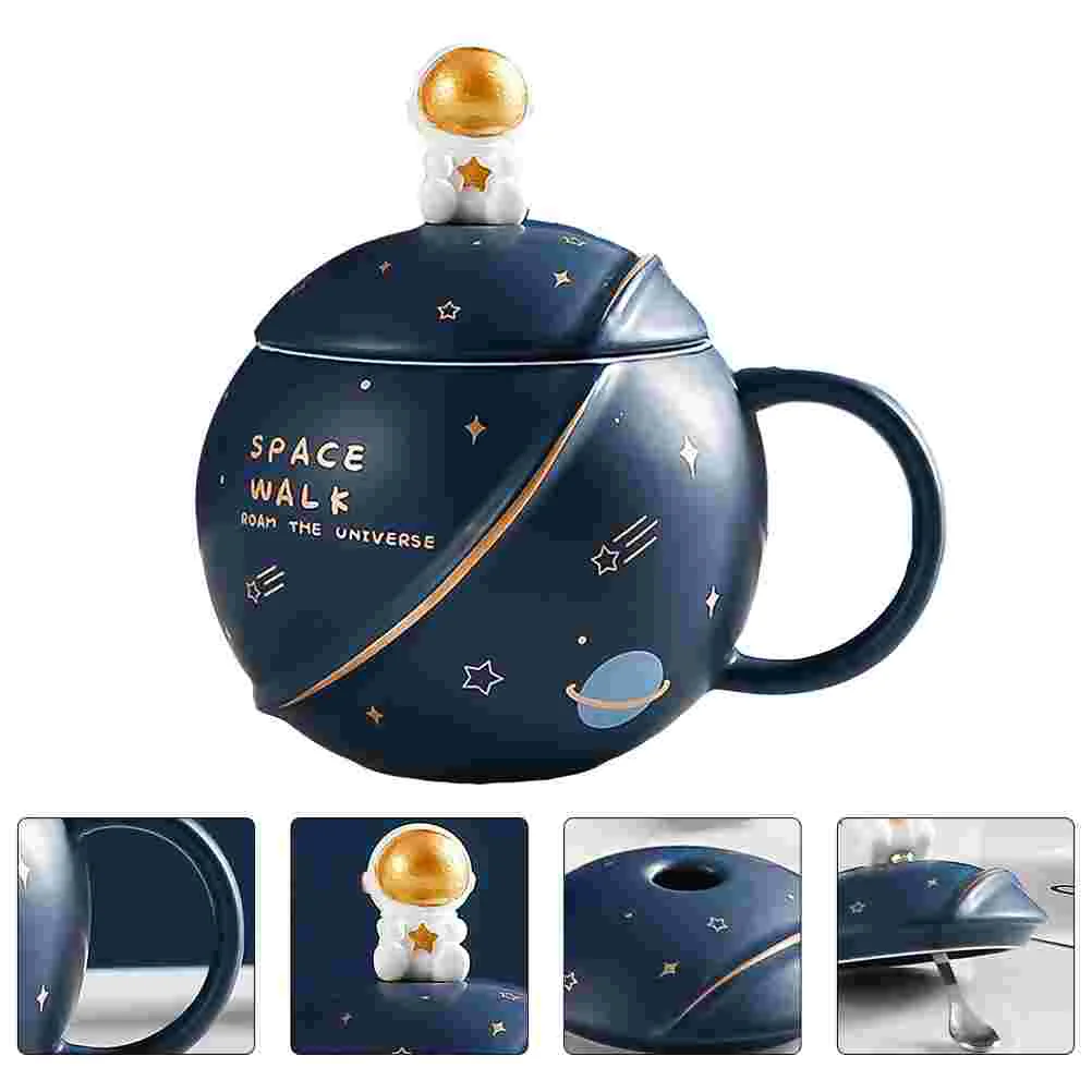 

1 Set Astronaut Planet Cup Ceramic Safe Water Cup Chic Drinking Cup Adornment