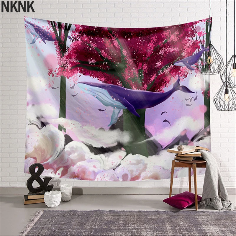 

Nature Landscape Tapestry Wall Hanging Aesthetic Hippie Tapestries Beach Towel Shawl Throw Sheet Home Room Decor