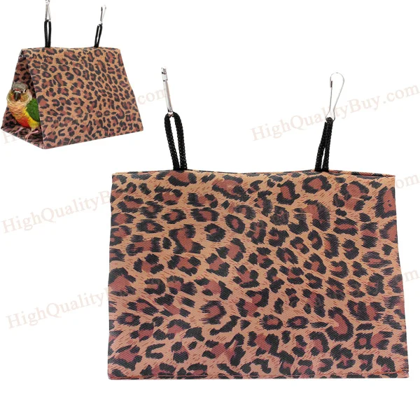 Леопардовый узор гамаки для животных нейлоновая подвесная клетка кровати уютная