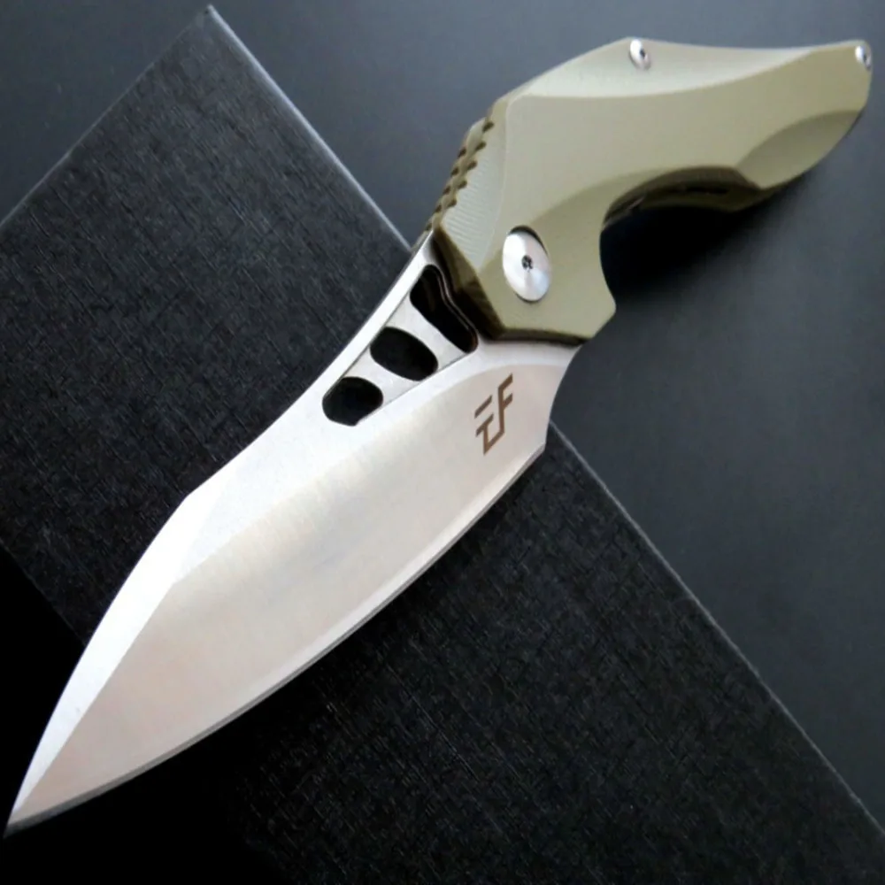 Складной нож EF226 лезвие D2 Ручка G10 шарикоподшипниковые кемпинговые ножи военный