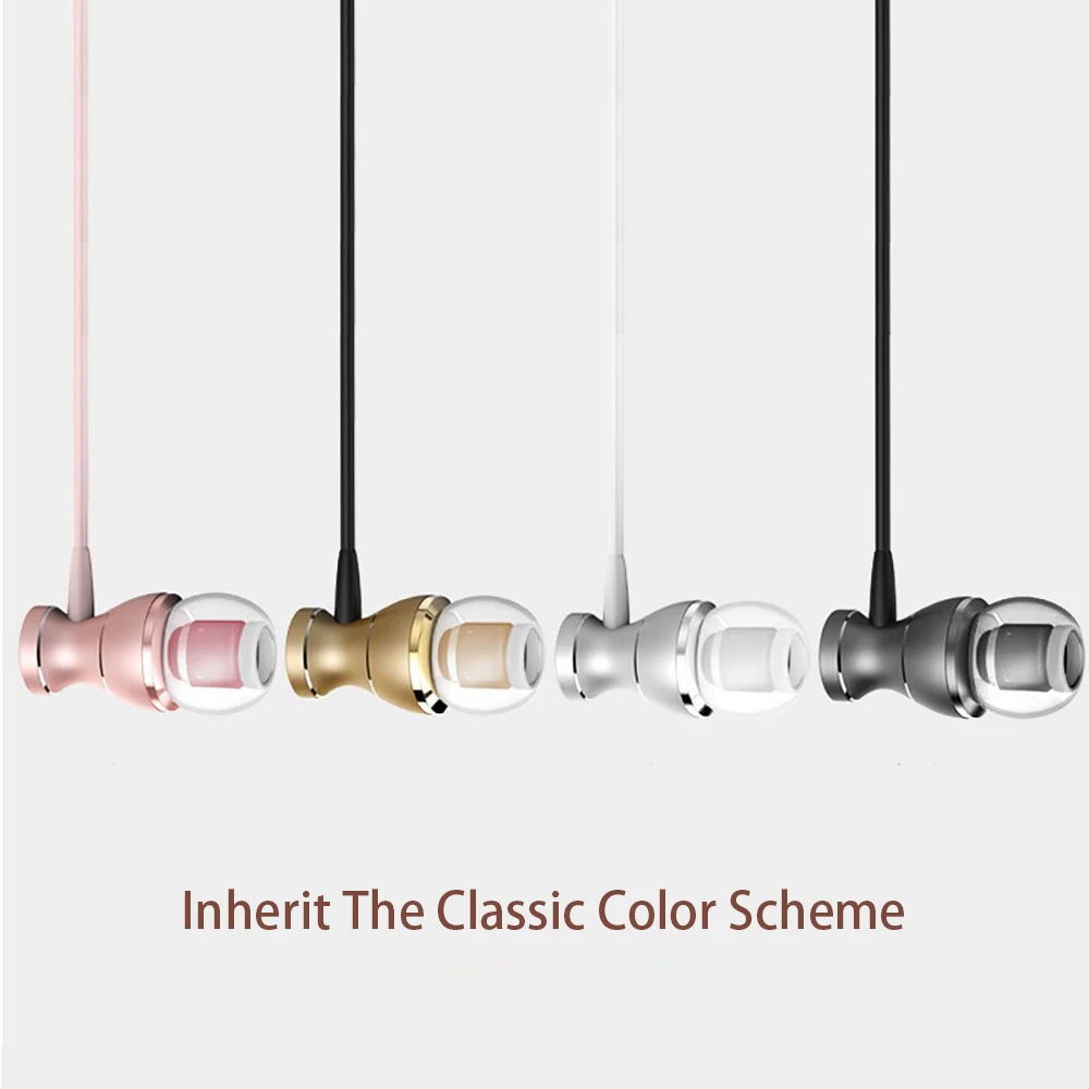 In Ear Наушники четкость стерео гарнитура с микрофоном Металлические Магнитные