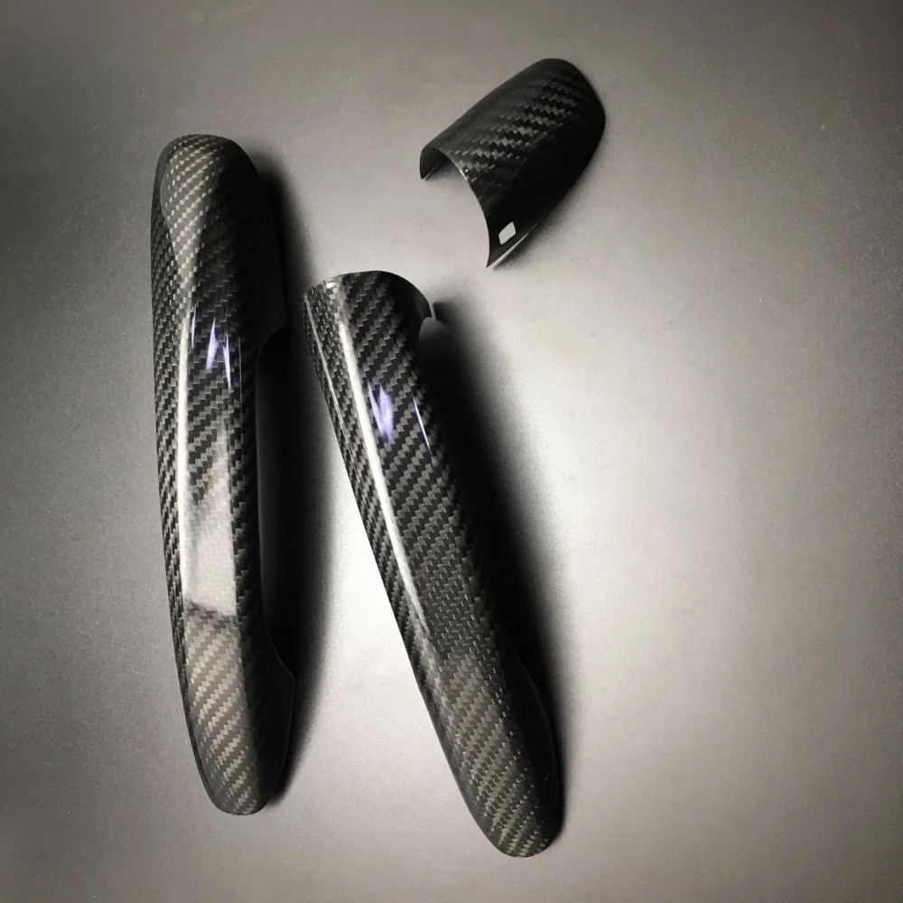 Автомобильная накладка на дверную ручку из углеродного волокна для Benz C E S GLC GLE Class