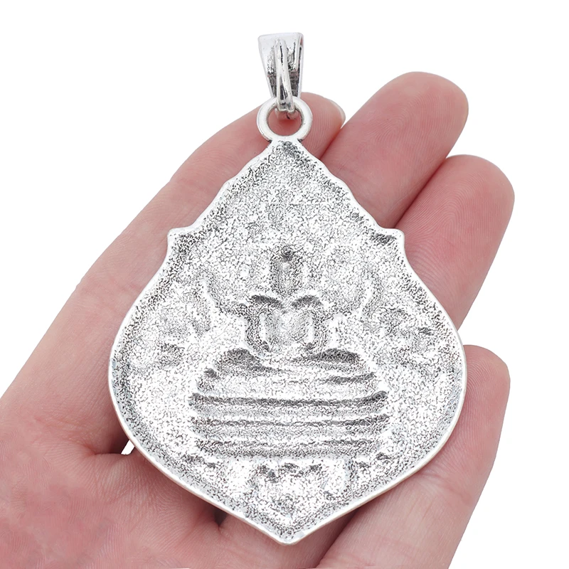ZXZ 2 шт. Большие Подвески из тибетского серебра для медитации Будды и буддийского