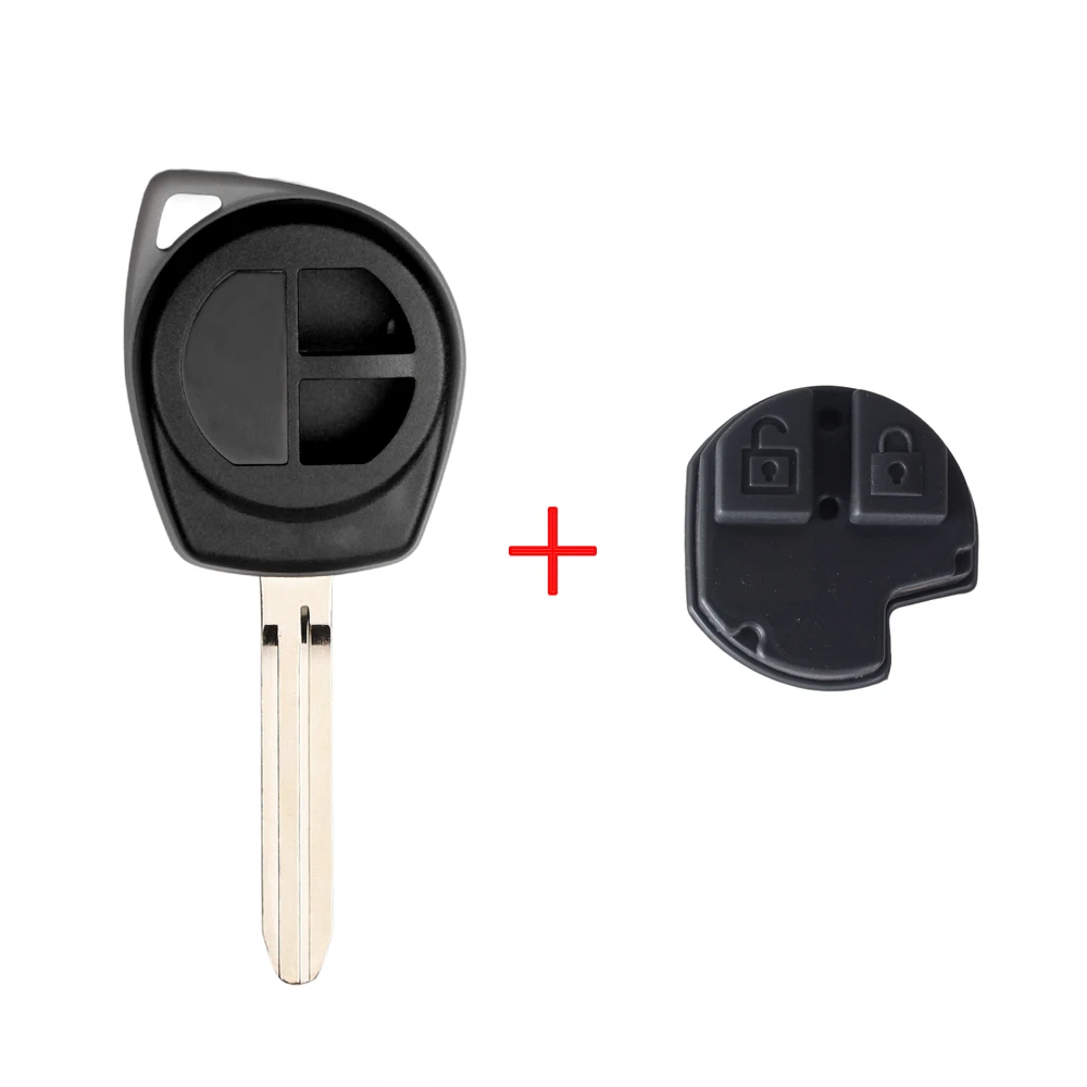 TOY43 With Pad KEYYOU 2 кнопки модифицированный откидной Складной автомобильный чехол для дистанционного ключа для Suzuki SX4 Swift Grand Vitara брелок крышка+ Кнопка Pad - Цвет: TOY43 With Pad