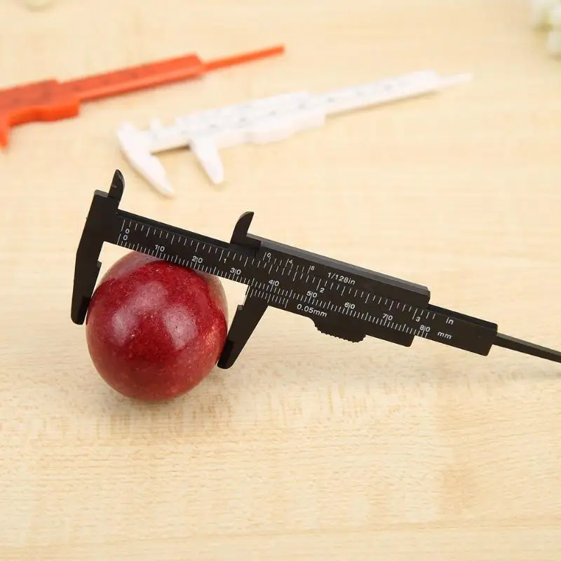 1 шт. 0-80 мм двойной масштаб пластиковый штангенциркуль Студенческая