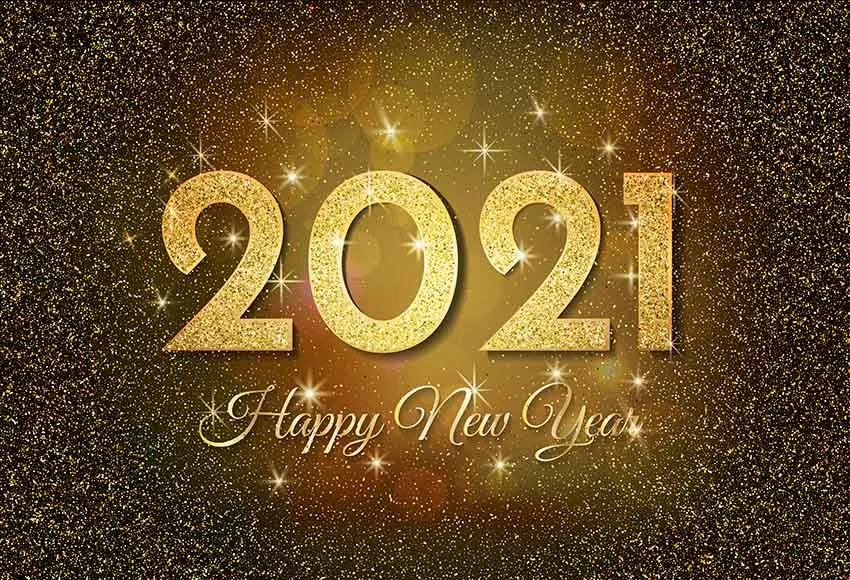 

Mehofond Photography Background Happy New Year 2021 Firework Champagne Clock Party City Night Decor Backdrop Photo Studio Props