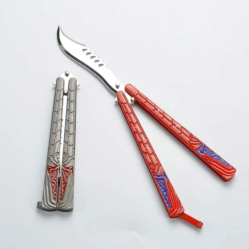 Новый паук бабочка нож металлическая игрушка аниме бросок складной самообороны