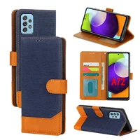 a72 cloth pattern phone leather case for samsung galaxy a72 cover flip wallet magnetic card book for samsung a72 sm a725f case