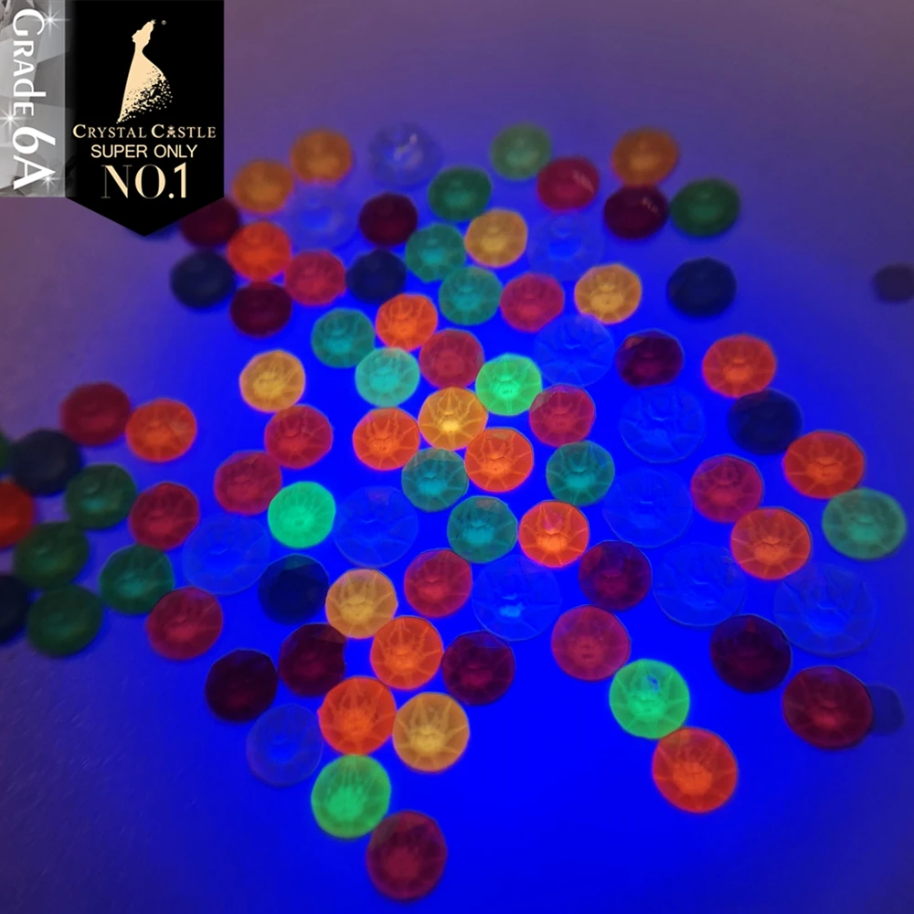 Хрустальный замок 6A лучшие стеклянные стразы с плоской задней стороной Стразы