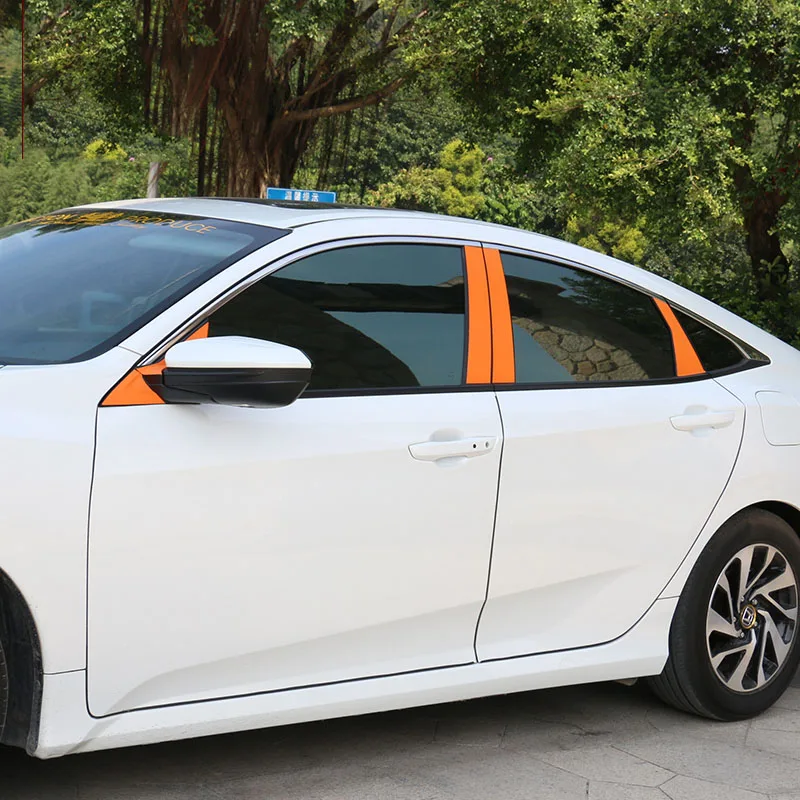 Стикер для стойки из углеродного волокна Honda Civic Sedan 2016-2021 отделочная крышка