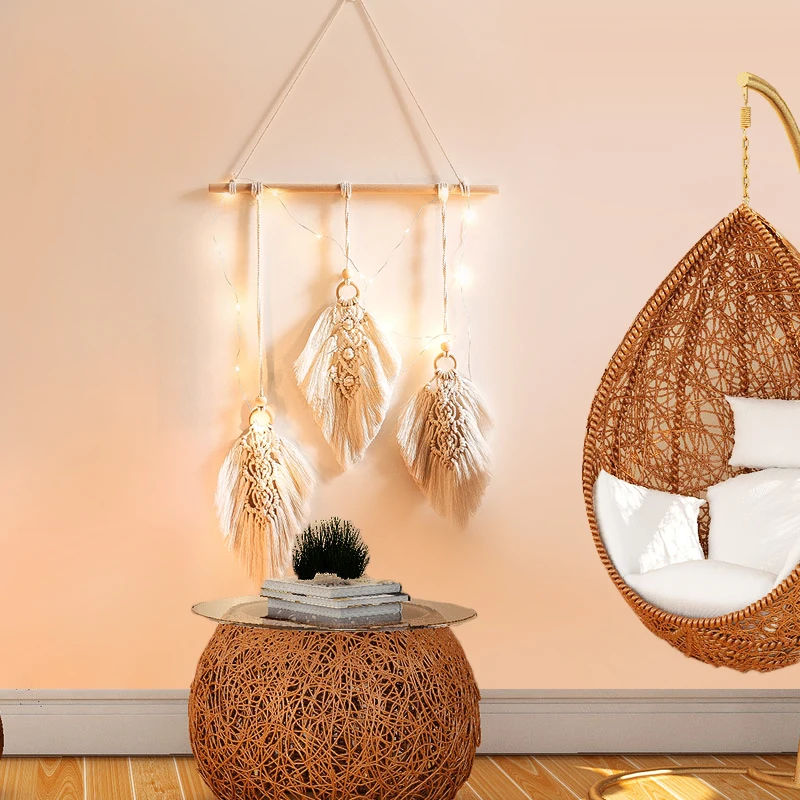 Скандинавская звезда луна солнце Ловец снов макраме домашний Настенный декор в