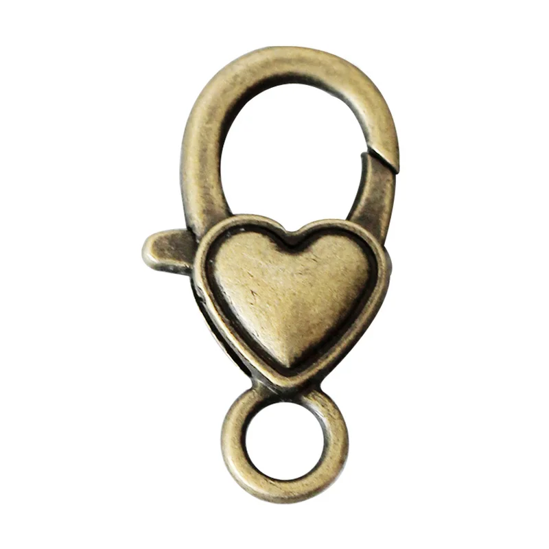 2 шт. Ретро медная металлическая застежка-лобстер зажимы крючок брелок товары для