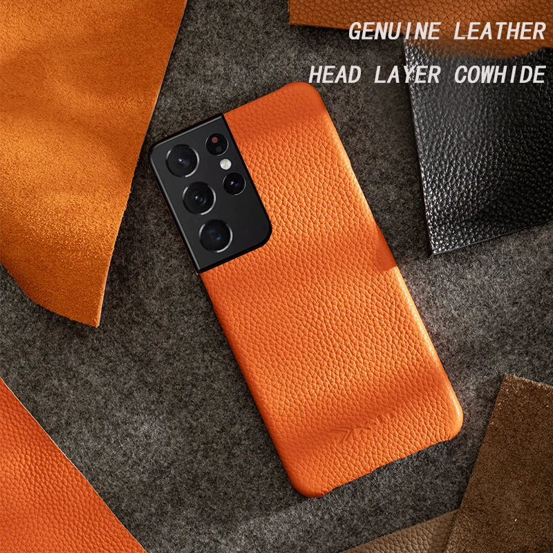 

Leather half-pack phone case for samsung Galaxy S21 Ultra s21 S20 Plus S20 S10 Lite S10 Plus S10e S10 S9 Plus Lychee pattern