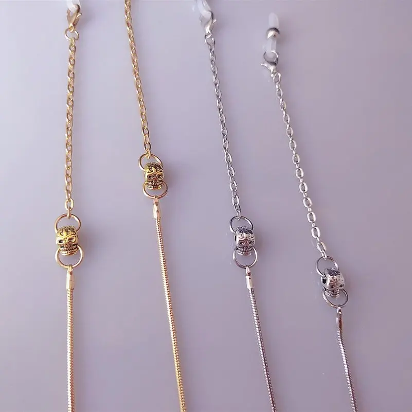 Цепочка для очков мужчин и женщин модная цепь солнцезащитных с бусинами в форме