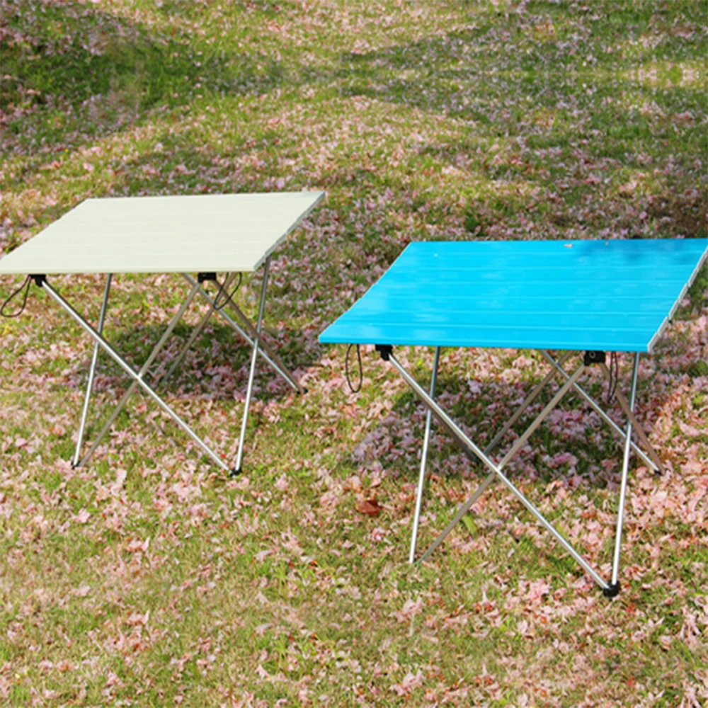 

Portable outdoor aluminum alloy table barbecue table camping table picnic folding table