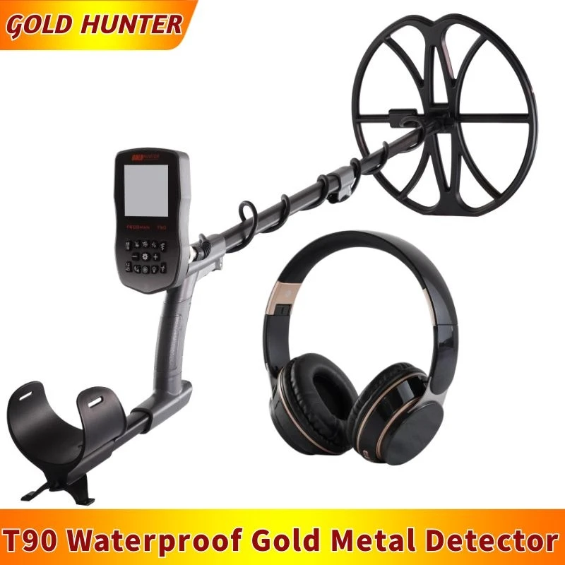 

GOLD HUNTER T90 Professional waterproof metal detector underground gold metal detector with wireless headphones