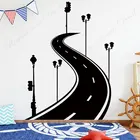 Дорожное освещение шины трек Дорожный настенный знак-наклейка виниловый художественный Декор для дома Гостиная детская Спальня детские наклейки съемные настенные A688