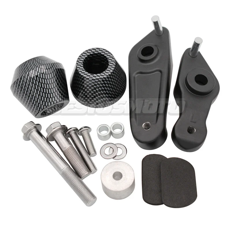 Слайдеры с черной и Углеродистой рамой мотоцикла защита от падения для Yamaha YZF R1