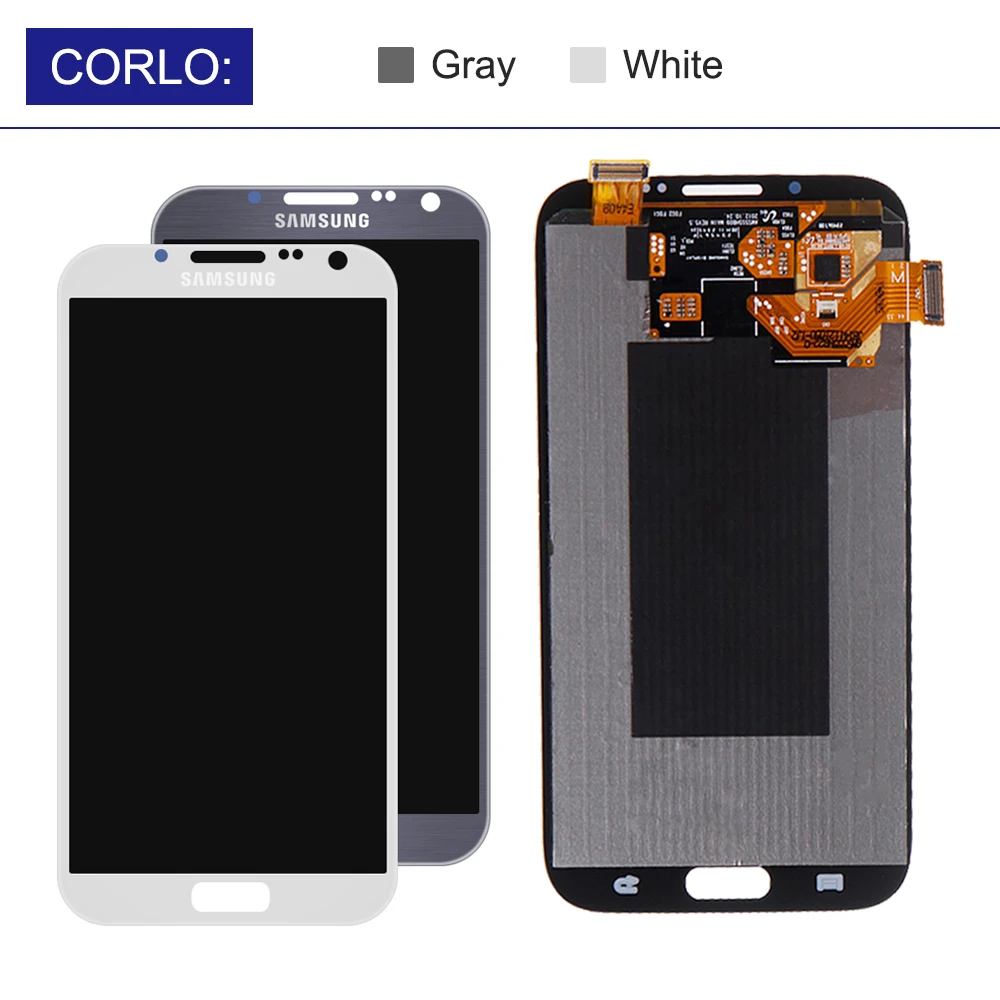 Оригинальный дисплей для Samsung Galaxy Note2 ЖК-дисплей сенсорный экран дигитайзер