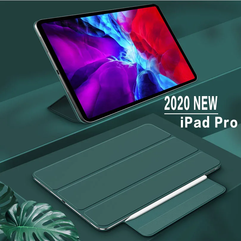 

Для iPad pro 11 2020 & 2018 чехол pro 12,9 ультра тонкий магнитный смарт-чехол для 2020 iPad Pro 11 12,9 дюймов 2nd/4th поколения Чехол