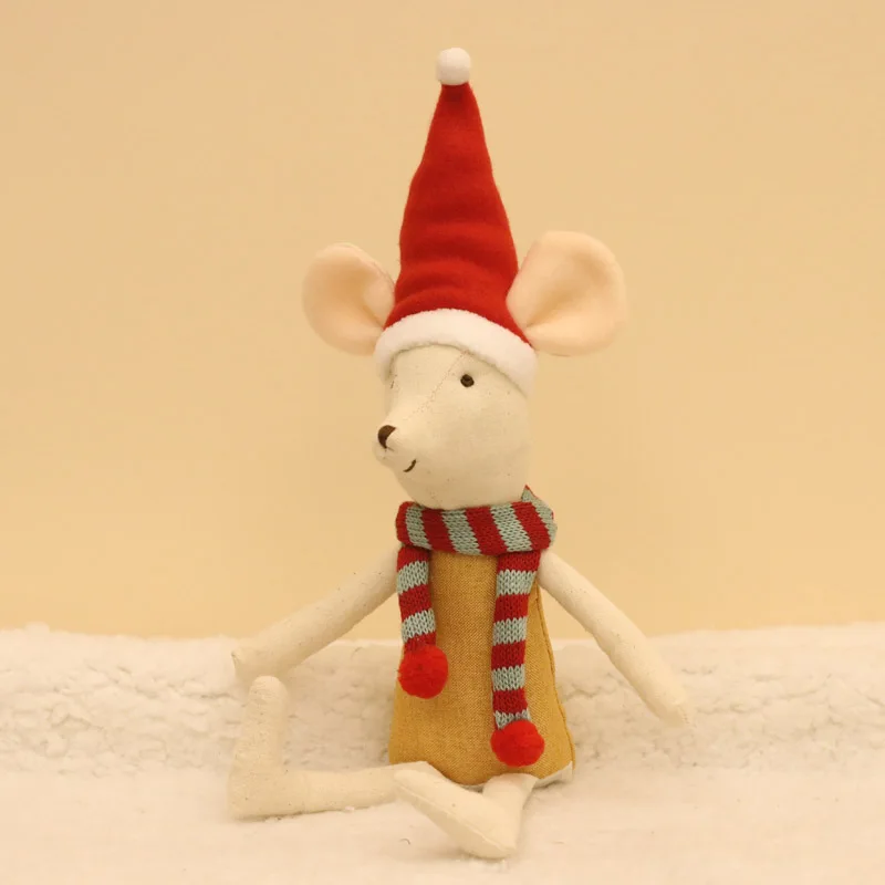 Рождественская семейная кукольная мышь милые набивные куклы-животные детские