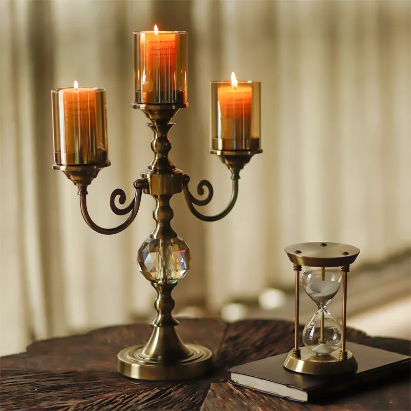 

Pillar Candlestick Holder Metal Gold Nordic Form Candle Holders Decor for Table Wedding European Decor Candle Holders BG50CH