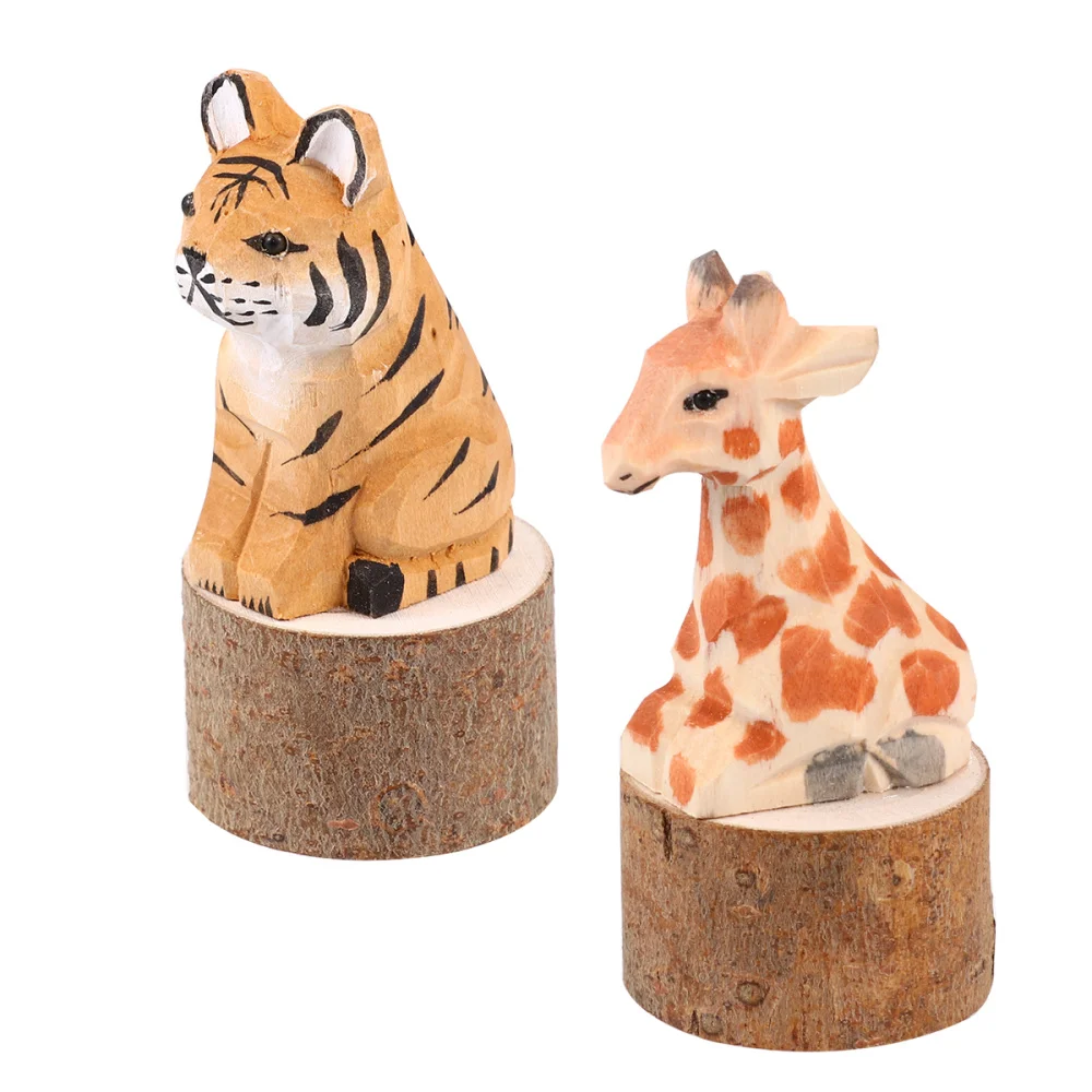 

2Pcs Wooden Tiger and Giraffe Shaped Pencil Sharpener Stainless Steel Pencil Sharpener Aluminum Pencil Sharpener Pencil Sharpene