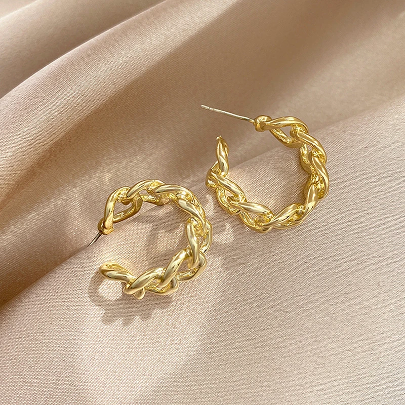 Медные ювелирные изделия TOSOKO полые витые серьги женские модные кольца с высокой