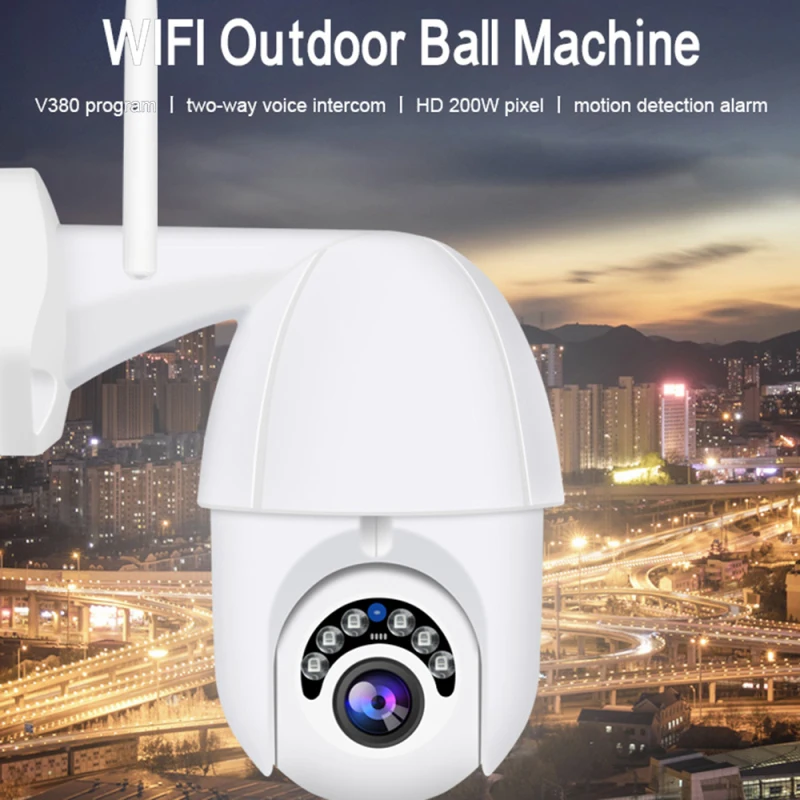 Wifi камера наружная камера наблюдения с датчиком PTZ IP камера H.265X 1080p скорость купольная CCTV Камера Безопасности s IP камера wifi Внешняя 2MP IR домашняя съемка