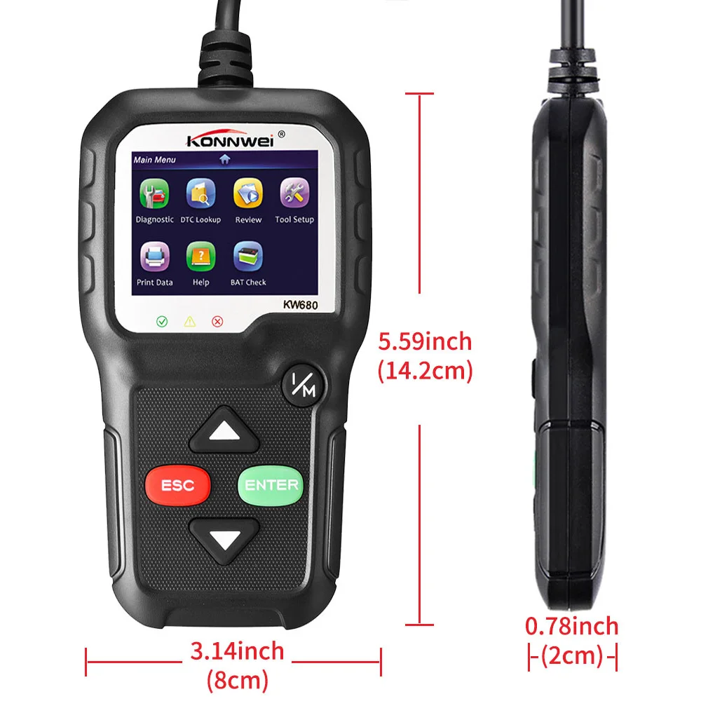 Автомобильный диагностический сканер OBDII инструмент для диагностики автомобиля