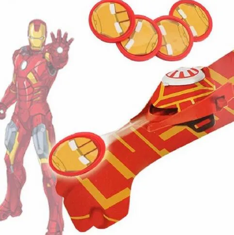 Iron Man Лидер продаж; Детский карнавальный костюм «Человек-паук»; перчатка «Человек-паук»; «Бэтмен»; «Супермен»; пусковые устройства; игрушечный излучатель; подарок на Хэллоуин - Цвет: Iron Man