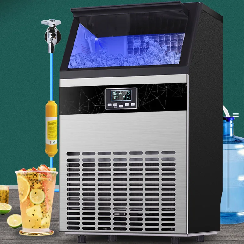 

HICON 220V 70KG 80KG Ice Maker commercial cube ice machine automatic /home ice machine / for bar / coffee shop / tea shop
