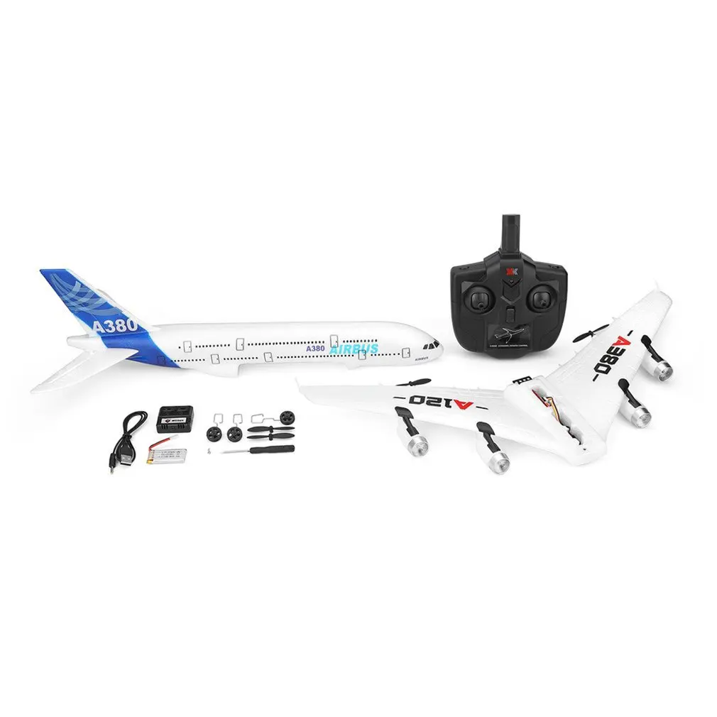 

A120-A380 Airbus 2.4GHz 3CH RC Airplane Fixed Wing Drone Aeromodelling Remote Control Aircraft Six-axis Flight Toys