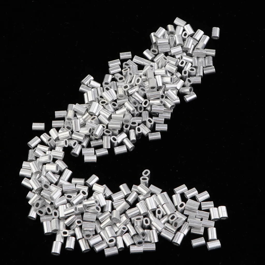 1000 шт. обжимные алюминиевые рыболовные снасти для ловли карпа 0 8 мм 1 2 5 | Спорт и