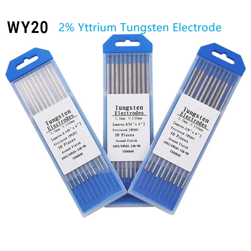 Вольфрамовые электроды 10 шт./лот сварочные Tig WY20 2% вольфрамовый электрод с