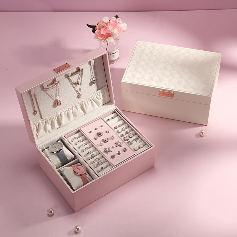 Чехол grace большой емкости для организации домашнего хранения Органайзер макияжа