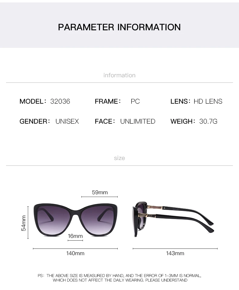 

2021New Arrivals Cat Eye Frame Trendy Sunglasses Men Woman Oversized Brand Design Vintage Retro Gradient Fishing Glasses 32036